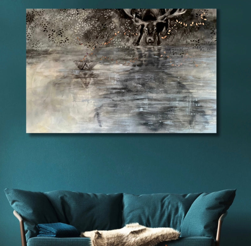"Calm calls the keeper" - The Original Painting