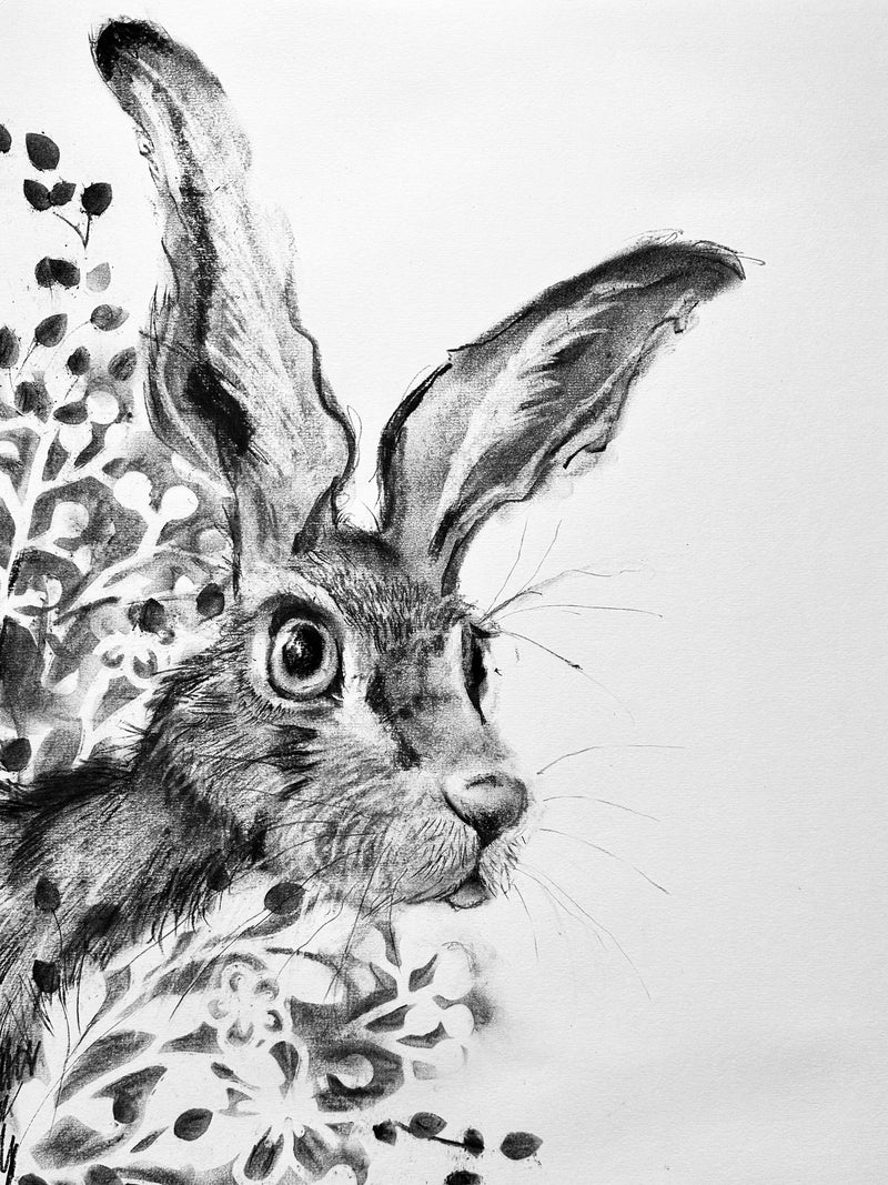 "How to paint a Hare" Charcoal Workshop