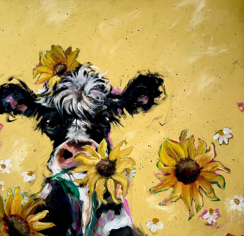 "Steeling Sunflowers" - the original painting