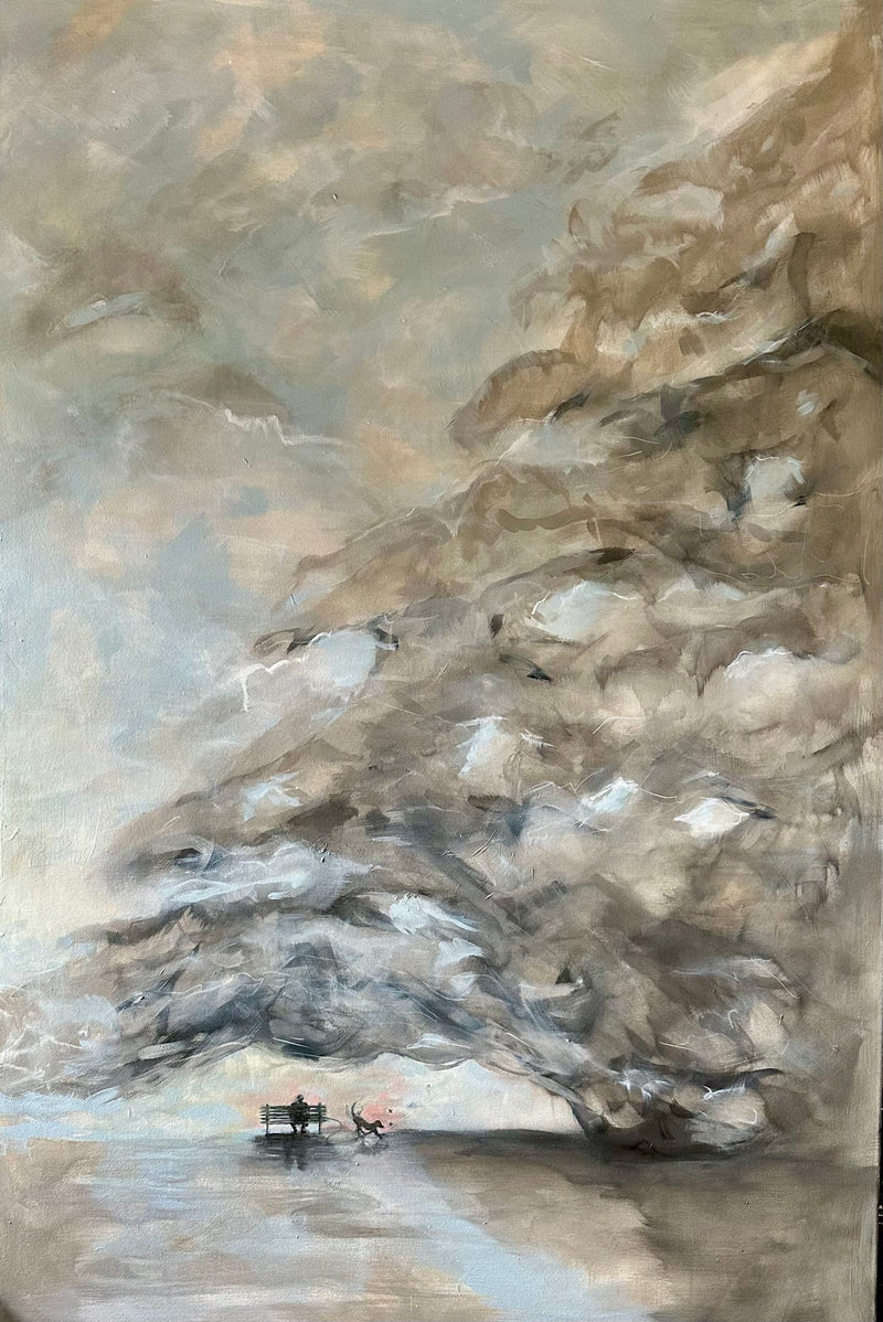 "The bench we used to sit at" - The Original Painting