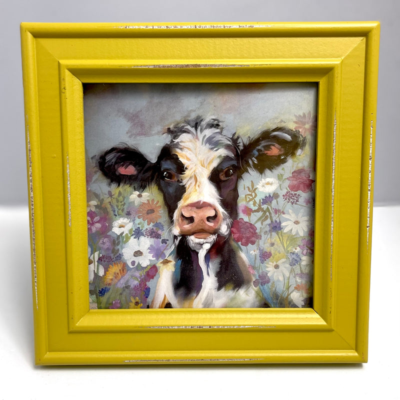 Framed Mini Moo "Soft Heart"